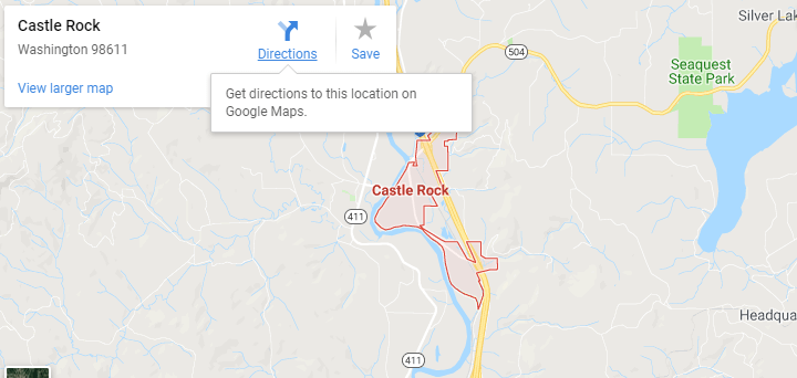 Maps of Castle Rock, Mapquest, google, yahoo, driving directions