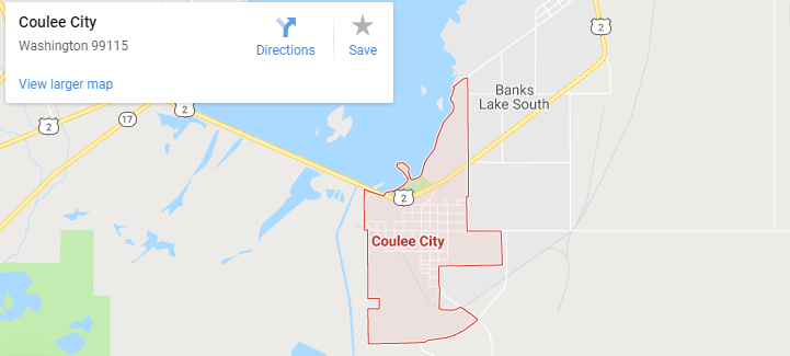 Maps of Coulee City, Mapquest, google, yahoo, driving directions