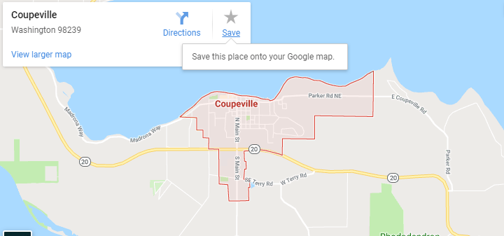 Maps of Coupeville, Mapquest, google, yahoo, driving directions