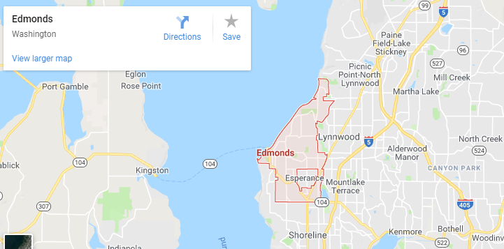 Maps of Edmonds, mapquest, google, yahoo, driving directions