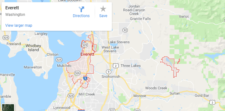 Maps of Everett, mapquest, google, yahoo, driving directions