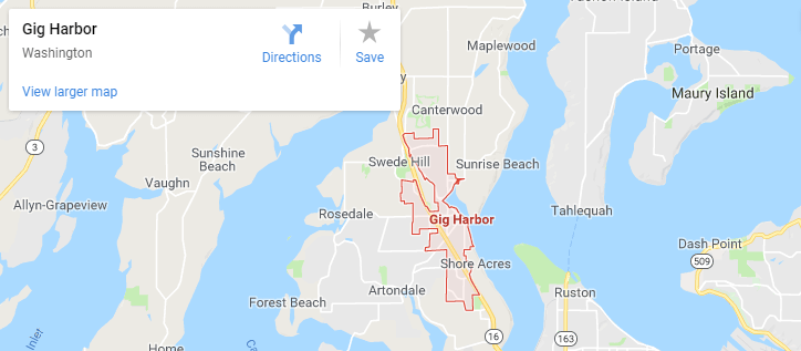 Maps of Gig Harbor, mapquest, google, yahoo, driving directions