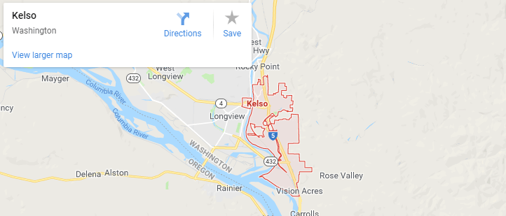 Maps of Kelso, mapquest, google, yahoo, driving directions