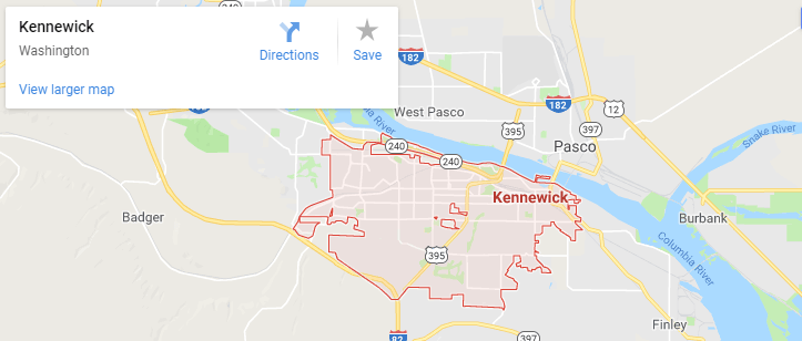 Maps of Kennewick, mapquest, google, yahoo, driving directions