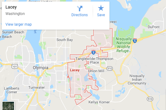 Maps of Lacey, mapquest, google, yahoo, driving directions