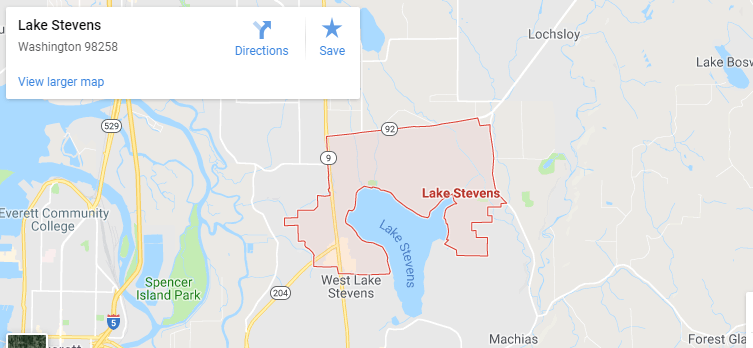 Maps of Lake Stevens, mapquest, google, yahoo, driving directions