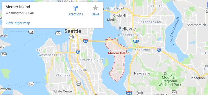 Maps of Mercer Island, mapquest, google, yahoo, bing, driving directions