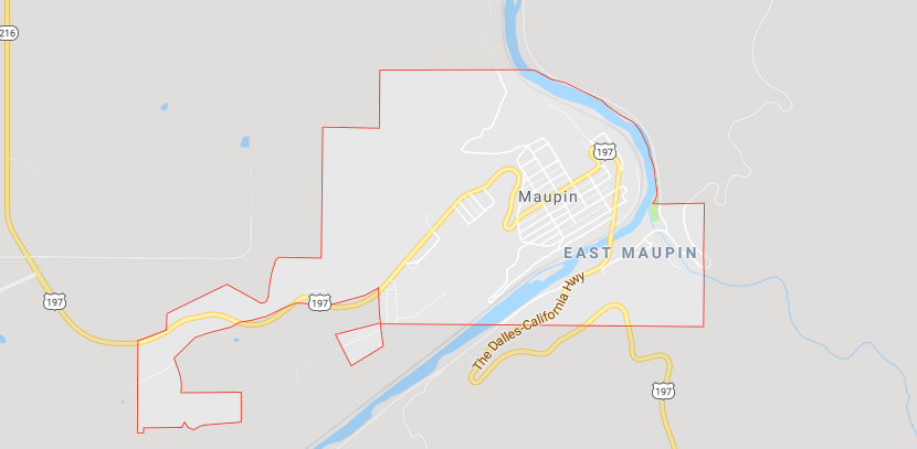 Map of Maupin