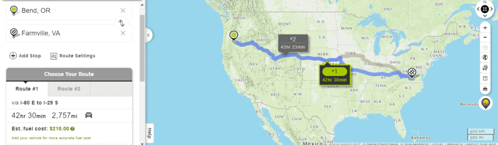 Mapquest Directions Route Planner