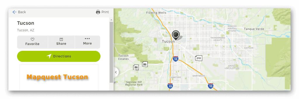 MapQuest Tucson