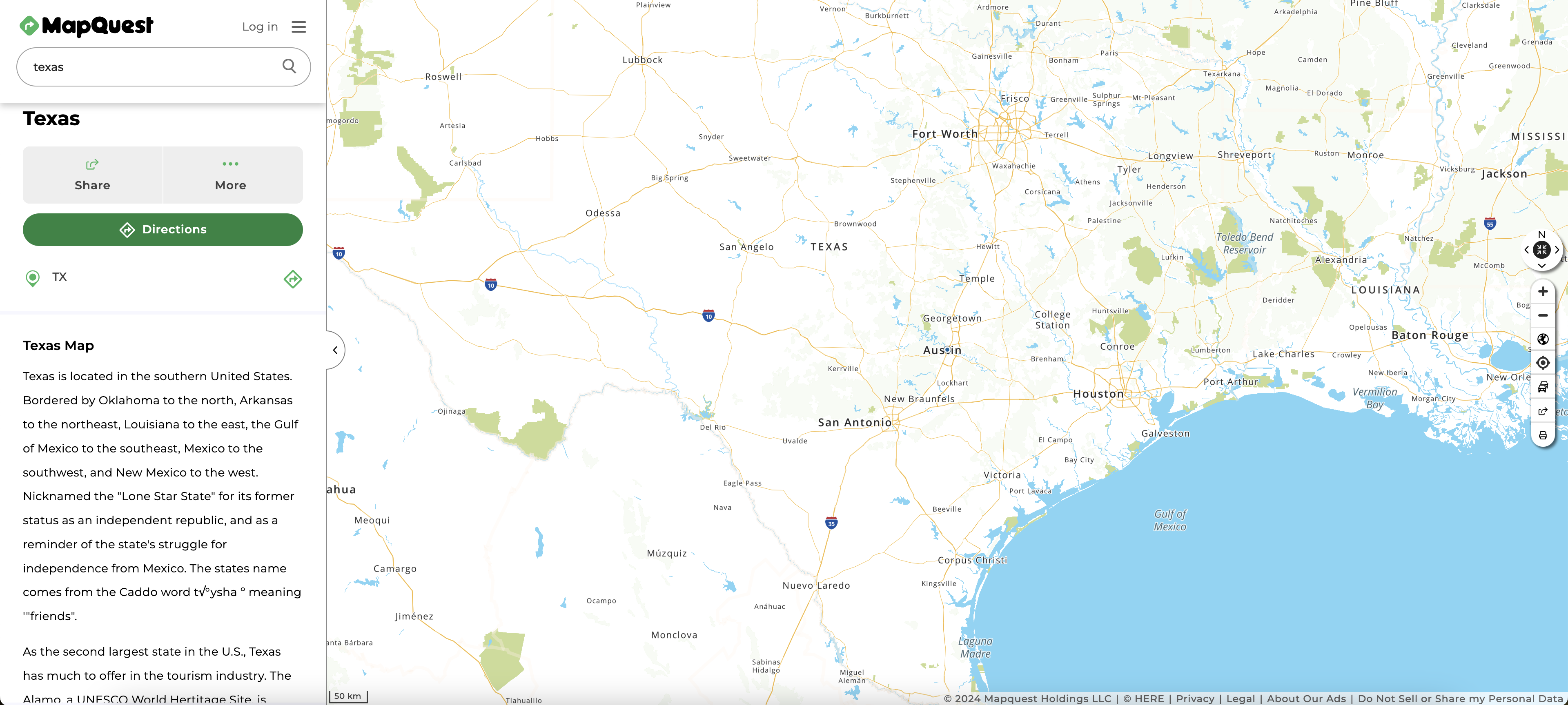 Map of texas